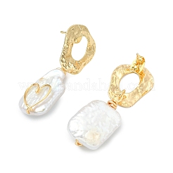 Brass Stud Dangle Earrings&nbsp;EJEW-JE07096