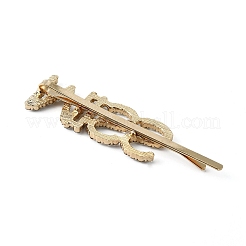 Word MISS Alloy Rhinestone Hair Bobby Pins&nbsp;FIND-WH0152-34D-KCG