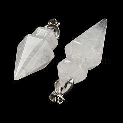Natural Quartz Crystal Pointed Pendants&nbsp;G-F766-08AS-08
