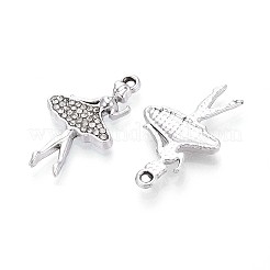 Alloy Rhinestone Pendants&nbsp;PALLOY-T090-54P