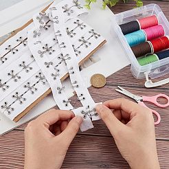 Cotton Hook and Eye Tape&nbsp;DIY-WH0308-119B