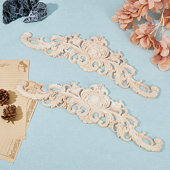 Wood Carved Onlay Applique Craft&nbsp;WOOD-WH0043-02