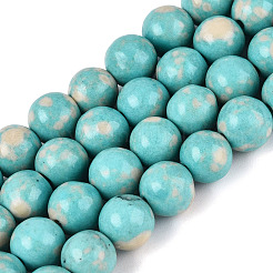 Synthetic Turquoise Beads Strands&nbsp;G-N364-08C-01
