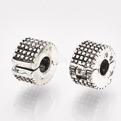 Alloy European Style Clasps&nbsp;PDLC-R001-19AS