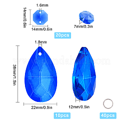 DIY Shining Faceted Pendant Making Kits&nbsp;DIY-GF0003-25F
