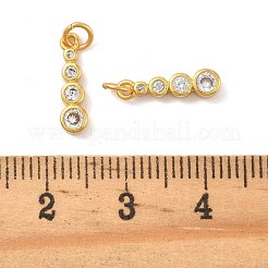 Brass Micro Pave Cubic Zirconia Charms&nbsp;KK-K364-43G