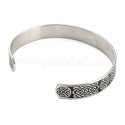 Non-Tarnish 304 Stainless Steel Open Cuff Bangles&nbsp;BJEW-P300-01P