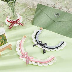 3Pcs 3 Colors Acrylic Fibers Cat Bowknot Collar&nbsp;AJEW-FG0004-34