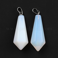 Synthetic Opalite Pointed Pendants&nbsp;G-I314-02P-25