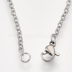 Non-Tarnish 201 Stainless Steel Pendant Necklaces&nbsp;NJEW-T009-JN063-1-40