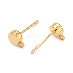 SHEGRACE Brass Stud Earring Findings&nbsp;XGR0105G-151G