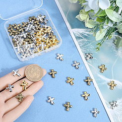80Pcs 4 Colors Alloy Beads&nbsp;TIBEB-SP0001-13