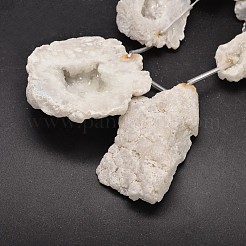Nuggets Natural Druzy Geode Quartz Crystal Beads Strands&nbsp;G-A142-09