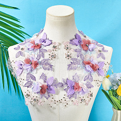 Polyester Embroidery Lace Sewing Ornaments&nbsp;DIY-WH20031-076
