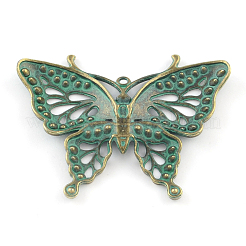 Zinc Alloy Butterfly Pendants Rhinestone Settings&nbsp;LS-PALLOY-R065-011-LF