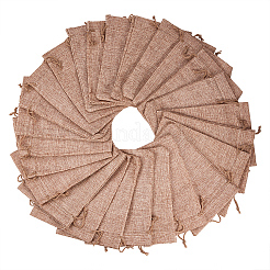 Burlap (Polyester) Packing Pouches Drawstring Bags&nbsp;ABAG-BC0001-07B-18x13