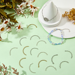 90Pcs 3 Colors 304 Stainless Steel Chain Extender&nbsp;STAS-BM0001-04