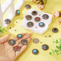 16Pcs 8 Styles Alloy Decorative Rivets&nbsp;BUTT-TA0001-17