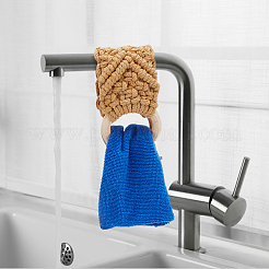 2Pcs 2 Colors Handmade Macrame Cotton Hanging Towel Holder&nbsp;HJEW-GO0001-14