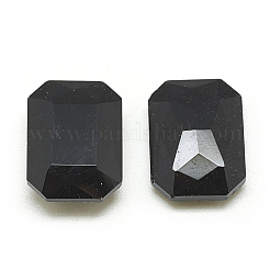 Pointed Back Glass Rhinestone Cabochons&nbsp;RGLA-T079-8x10mm-02