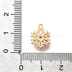 Christmas Brass Micro Pave Cubic Zirconia Charms&nbsp;KK-M318-35G-02