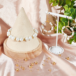 120Pcs 4 Style Brass Beads&nbsp;KK-BBC0012-36