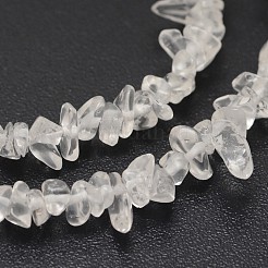 Chips Natural Quartz Crystal Beads Strands&nbsp;X-G-N0164-30