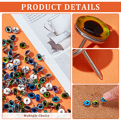 100Pcs Eye Plastic & Iron Push Pins Set&nbsp;AJEW-PH01593
