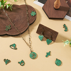 52Pcs 13 Styles Tibetan Style Alloy Pendants&nbsp;FIND-TA0010-81