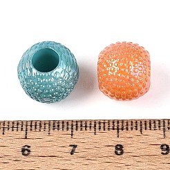 Pearlized UV Plating Opaque Acrylic European Beads&nbsp;SACR-T017-62M