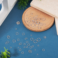 90Pcs 9 Styles Brass Open Jump Rings&nbsp;KK-TADJ0001-04P