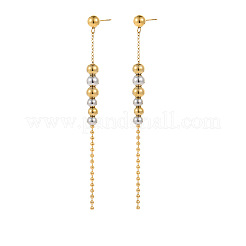 304 Stainless Steel Tassel Stud Earrings for Women&nbsp;WGEA6C6-05