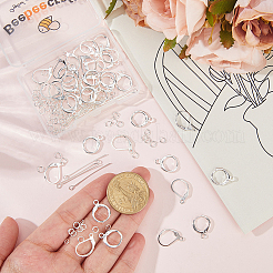 40Pcs 2 Styles Brass Leverback Earring Findings&nbsp;KK-BBC0022-60