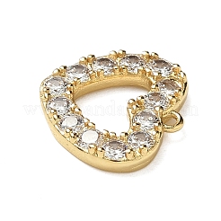 Brass Micro Pave Cubic Zirconia Pendants&nbsp;KK-I276-57G