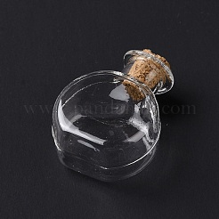 Flat Round Miniature Glass Bottles&nbsp;GLAA-H019-05A