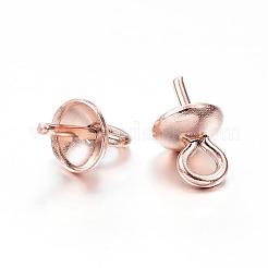304 Stainless Steel Cup Pearl Peg Bails Pin Pendants&nbsp;STAS-G127-04