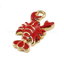 Brass Enamel Pendants&nbsp;KK-CBAF17A-11G-01
