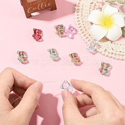 10Pcs Transparent Glass Beads&nbsp;GLAA-YW0005-13