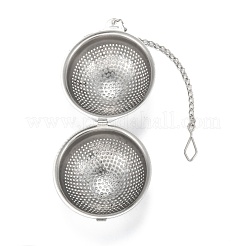 Tarnish Resistant Round Shape Tea Infuser&nbsp;AJEW-P091-04P
