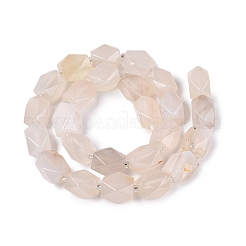 Natural White Agate Beads Strands&nbsp;G-Q608-11D