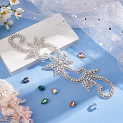 Flower Hotfix Rhinestone&nbsp;DIY-WH0504-33B