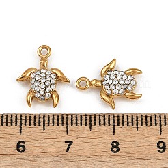 304 Stainless Steel Rhinestone Charms&nbsp;STAS-Z154-01G-03