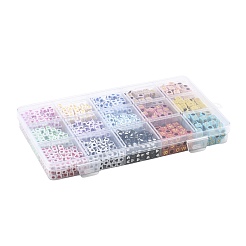 1440Pcs 15 Colors Opaque Acrylic Beads&nbsp;OACR-FS0002-80