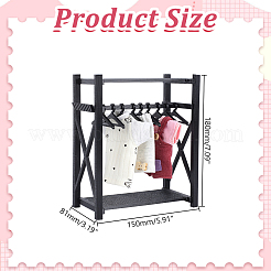 Plastic Mini Clothes Closet with Coat Hanger&nbsp;DOLL-WH0007-14B