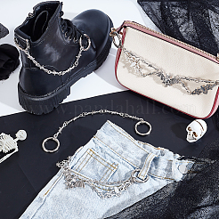 4Pcs 2 Styles Alloy Shoes Charms&nbsp;HJEW-GA00029