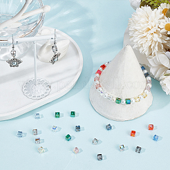 200Pcs Faceted Transparent Glass Beads&nbsp;GLAA-SC0001-94