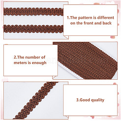 Polyester Centipede Lace Trim Ribbon&nbsp;OCOR-WH0100-80A-07