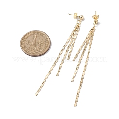 Brass Tassel Chain Drop Earrings for Women&nbsp;EJEW-JE05745