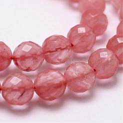 Cherry Quartz Glass Beads Strands&nbsp;G-D840-43-6mm