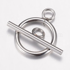 Tarnish Resistant 304 Stainless Steel Toggle Clasps&nbsp;STAS-P100-07P